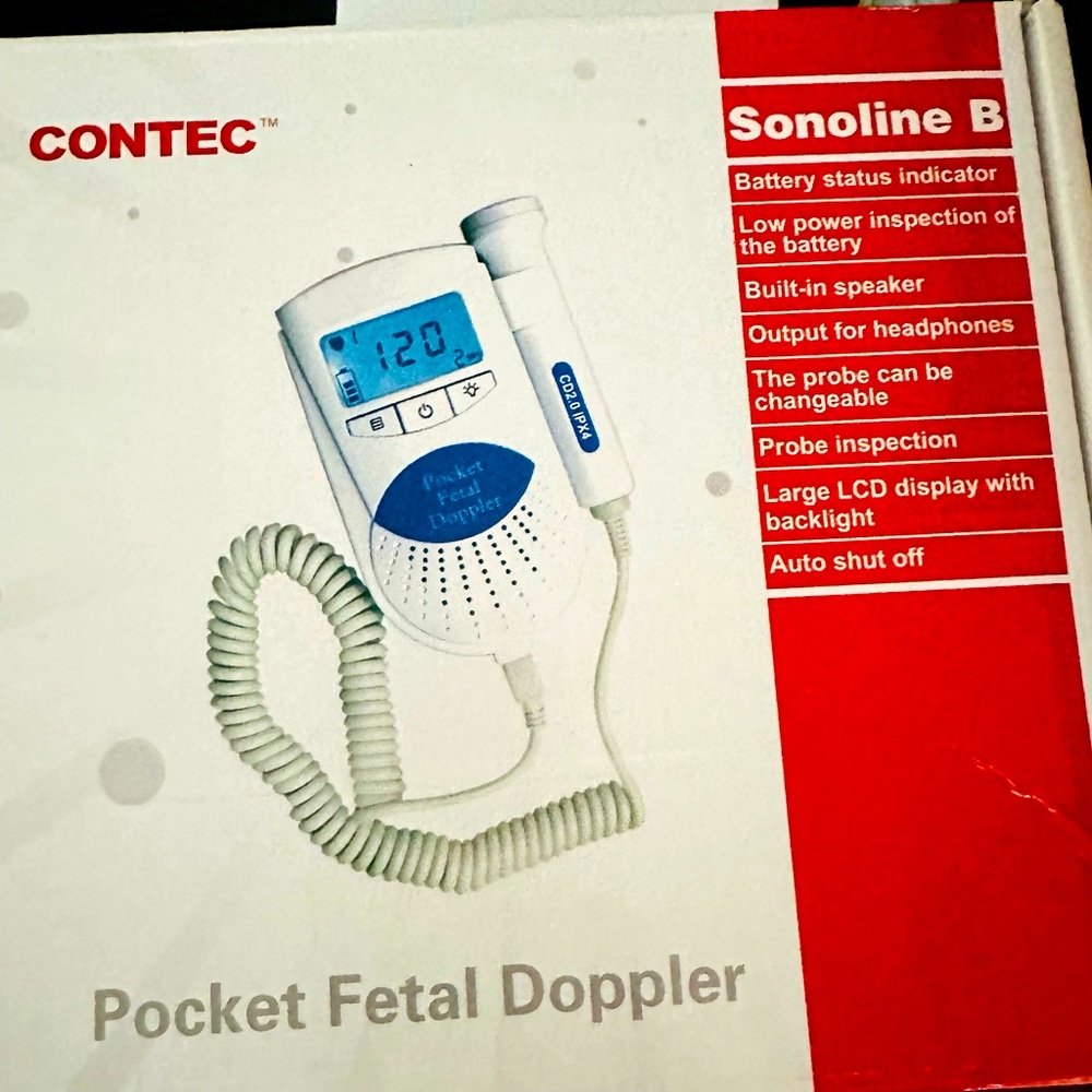 Sonoline B pocket fetal doppler.